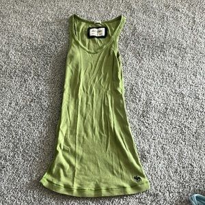 Green Abercrombie Stretch Tank Top